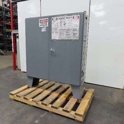 Hoffman A606012LP 60" x 60" x 12" Free Standing 2 Door Electrical Enclosure
