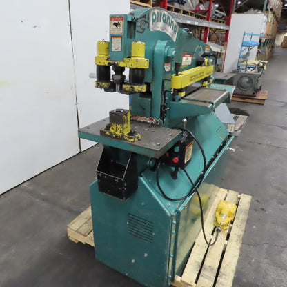 Piranha P-65 65 Ton 5 Station Punch Notch Shear Ironworker 480V 3Ph Tested