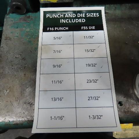 Piranha P-65 65 Ton 5 Station Punch Notch Shear Ironworker 480V 3Ph Tested