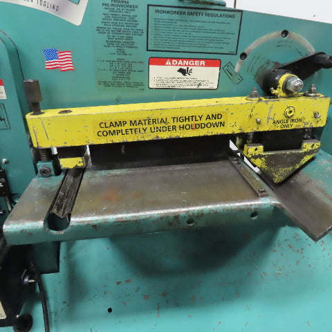 Piranha P-65 65 Ton 5 Station Punch Notch Shear Ironworker 480V 3Ph Tested