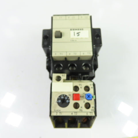 Siemens 3TB44 17-0A..Z/G51445 Motor Starter Contactor W/3UA54 00-2A Relay 10-16A