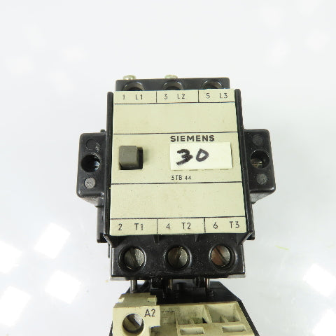 Siemens 3TB44 17-0A..Z/G51445 Motor Starter Contactor W/3UA54 00-2C Relay 16-25A