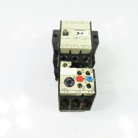 Siemens 3TB44 17-0A..Z/G51445 Motor Starter Contactor W/3UA54 00-2C Relay 16-25A