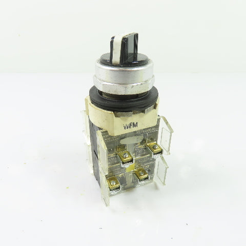 Allen-Bradley 800T-J2KD7 3-Position Selector Switch Ser N 600V