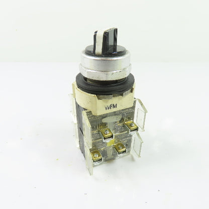 Allen-Bradley 800T-J2KD7 3-Position Selector Switch Ser N 600V