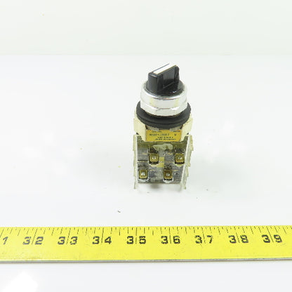 Allen-Bradley 800T-J2KD7 3-Position Selector Switch Ser N 600V