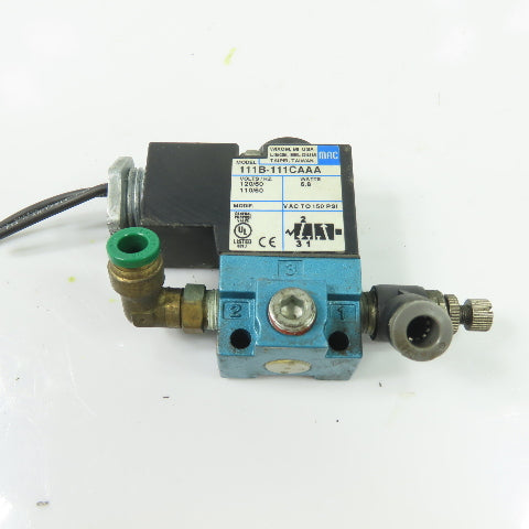 MAC 111B-111CAAA Solenoid Valve 110/120VAC 150PSI 6.8W