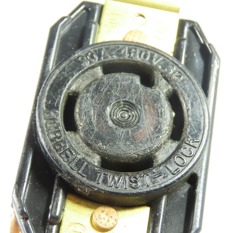 Hubbell 30A 480V 3Ph Twist-Lock Receptacle Lot Of 3