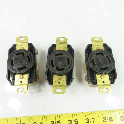 Hubbell 30A 480V 3Ph Twist-Lock Receptacle Lot Of 3
