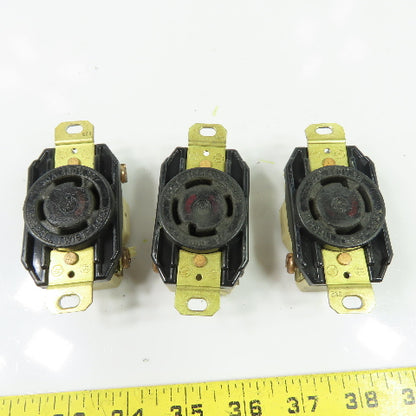 Hubbell 30A 480V 3Ph Twist-Lock Receptacle Lot Of 3