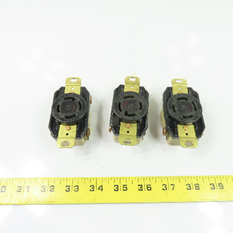 Hubbell 30A 480V 3Ph Twist-Lock Receptacle Lot Of 3