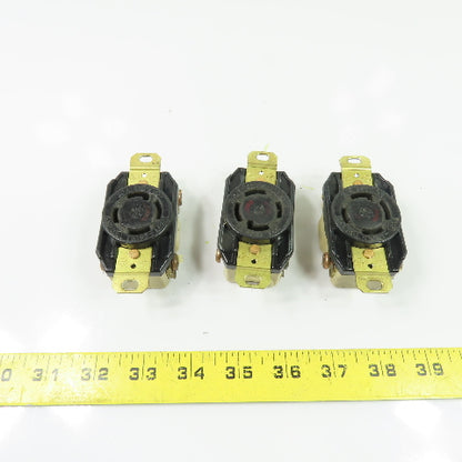 Hubbell 30A 480V 3Ph Twist-Lock Receptacle Lot Of 3