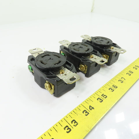 Bryant L16-30 30A 480V 3Ph Locking Receptacle Lot Of 3