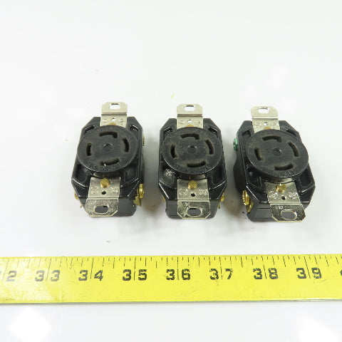 Bryant L16-30 30A 480V 3Ph Locking Receptacle Lot Of 3