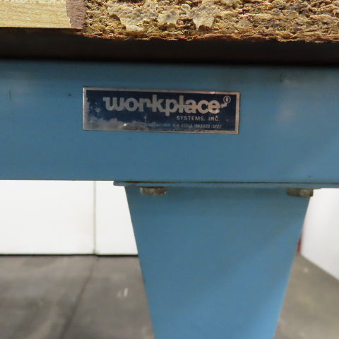 Workplace Systems 72" x 30" Wood Top Assembly Work Station Desk W/ Shelf
