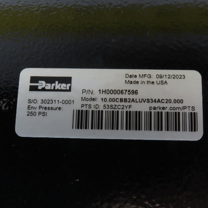 Parker 10.00CBB2ALUVS34AC20.000 10" Bore 20" Stroke Double Acting Air Cylinder