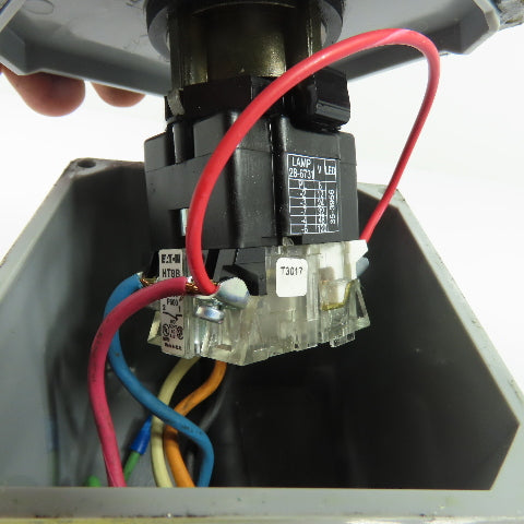 Red Pushbutton Control Station Enclosure 4" x 4" x 4"