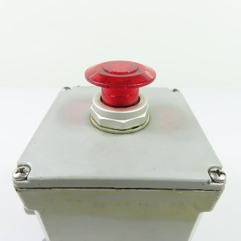 Red Pushbutton Control Station Enclosure 4" x 4" x 4"