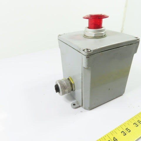 Red Pushbutton Control Station Enclosure 4" x 4" x 4"