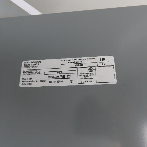 Square D MHC44S NQOD Type 1 Panelboard Enclosure Surface Cover Door