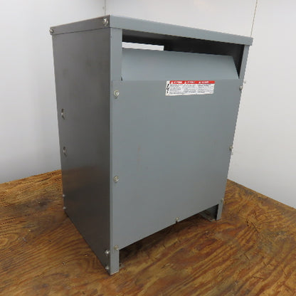 Square D 15T3H 15kVA 3Ph Dry Type Transformer 480V Pri 208Y/120V Sec Tested