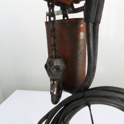 Dayton 9N100B 1 Ton 2000Lb Electric Chain Hoist 15' Lift 16FPM 230/460V 3Ph