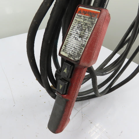 Dayton 9N100B 1 Ton 2000Lb Electric Chain Hoist 15' Lift 16FPM 230/460V 3Ph
