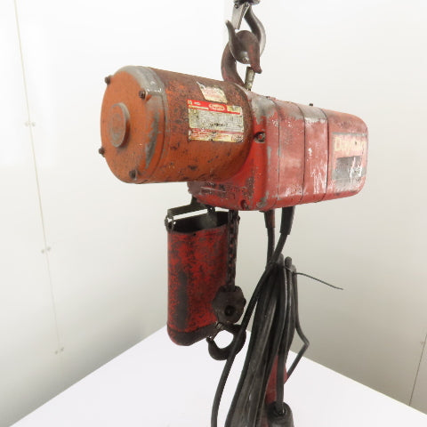 Dayton 9N100B 1 Ton 2000Lb Electric Chain Hoist 15' Lift 16FPM 230/460V 3Ph