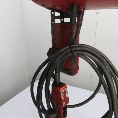 Dayton 9N100B 1 Ton 2000Lb Electric Chain Hoist 15' Lift 16FPM 230/460V 3Ph