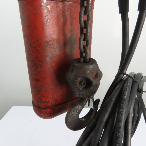Dayton 9N100B 1 Ton 2000Lb Electric Chain Hoist 10' Lift 16FPM 230/460V 3Ph