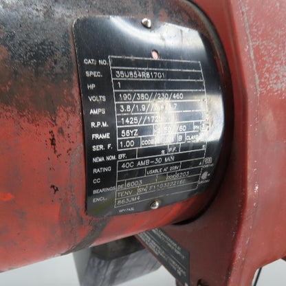 Dayton 3YB76 1 Ton 2000Lb Electric Chain Hoist 20' Lift 16 FPM 230/460V 3Ph