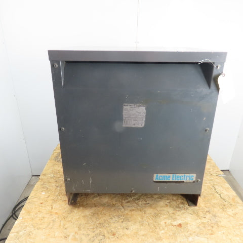 Acme T-1-53312-3 30kVA Dry Type Power Transformer 480V Pri 208Y/120V Sec 3Ph