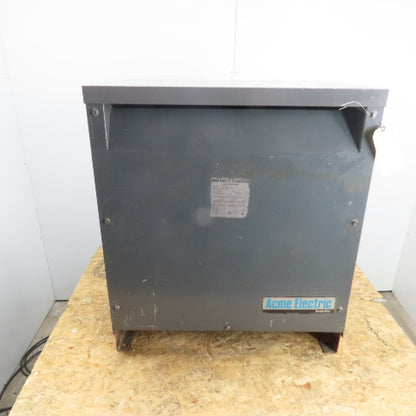 Acme T-1-53312-3 30kVA Dry Type Power Transformer 480V Pri 208Y/120V Sec 3Ph