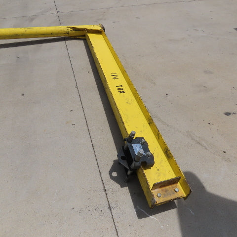 1/4 Ton Capacity Free Standing 360° Swivel Jib Crane 80" Swing 12' Headroom