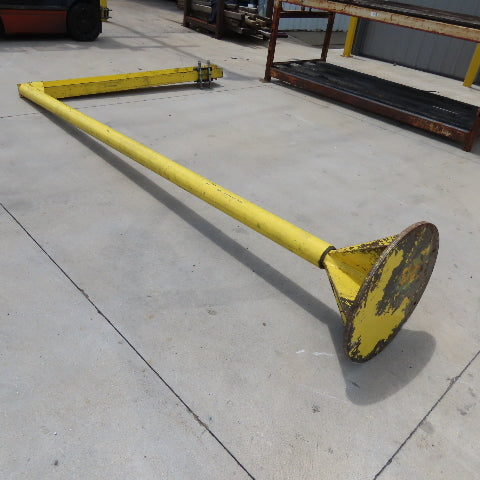 1/4 Ton Capacity Free Standing 360° Swivel Jib Crane 80" Swing 12' Headroom