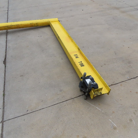 1/4 Ton Capacity Free Standing 360° Swivel Jib Crane 84" Swing 12' Headroom