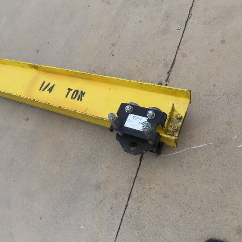 1/4 Ton Capacity Free Standing 360° Swivel Jib Crane 84" Swing 12' Headroom