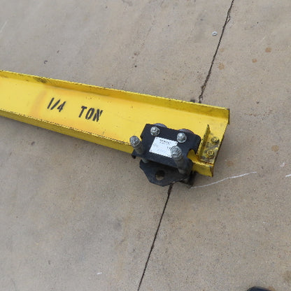 1/4 Ton Capacity Free Standing 360° Swivel Jib Crane 84" Swing 12' Headroom