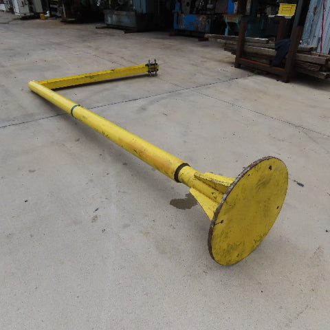 1/4 Ton Capacity Free Standing 360° Swivel Jib Crane 84" Swing 12' Headroom