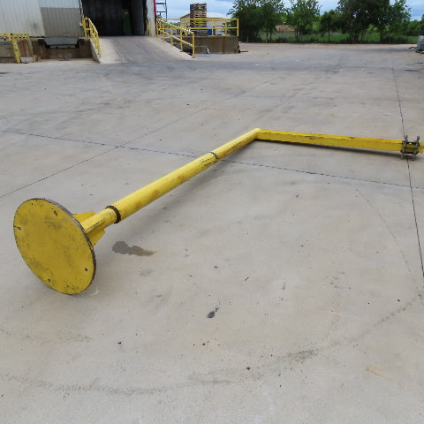 1/4 Ton Capacity Free Standing 360° Swivel Jib Crane 84" Swing 12' Headroom