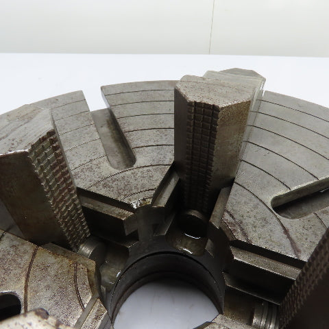 Cushman 214CE5 4 Jaw Independent Scroll Lathe Chuck 18" OD 3-1/4" Thru Hole