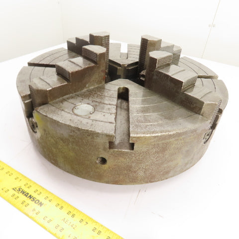 Cushman 214CE5 4 Jaw Independent Scroll Lathe Chuck 18" OD 3-1/4" Thru Hole