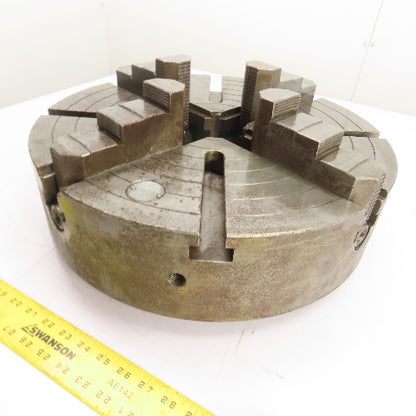 Cushman 214CE5 4 Jaw Independent Scroll Lathe Chuck 18" OD 3-1/4" Thru Hole