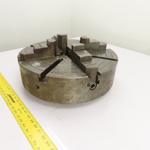Cushman 214CE5 4 Jaw Independent Scroll Lathe Chuck 18" OD 3-1/4" Thru Hole