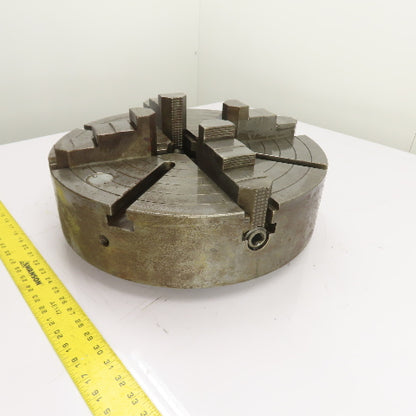 Cushman 214CE5 4 Jaw Independent Scroll Lathe Chuck 18" OD 3-1/4" Thru Hole
