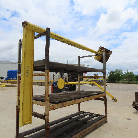 1/4 Ton Capacity Free Standing 360° Swivel Jib Crane 84" Swing 12' Headroom