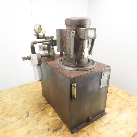 Baldor GM3611T 20 Gallon Hydraulic Power Unit 3HP 208-230/460V 3Ph 1725RPM