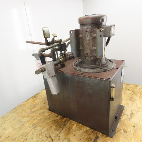 Baldor GM3611T 20 Gallon Hydraulic Power Unit 3HP 208-230/460V 3Ph 1725RPM