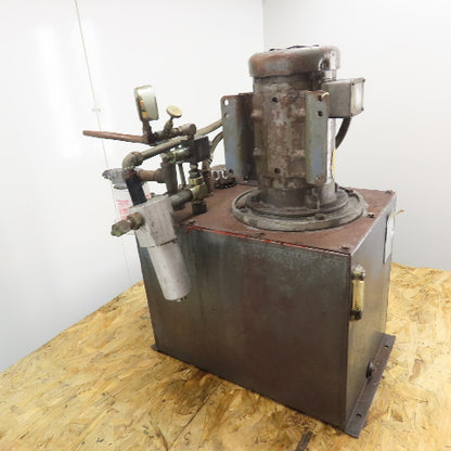 Baldor GM3611T 20 Gallon Hydraulic Power Unit 3HP 208-230/460V 3Ph 1725RPM