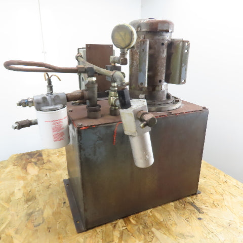 Baldor GM3611T 20 Gallon Hydraulic Power Unit 3HP 208-230/460V 3Ph 1725RPM